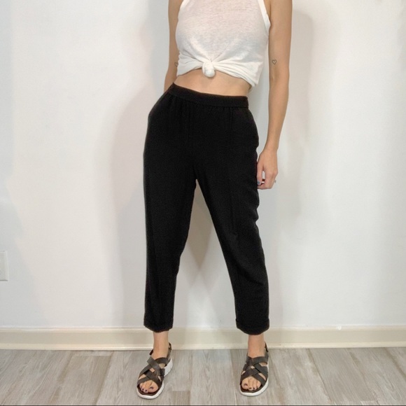 Madewell Pants - MADEWELL high rise joggers black easy pull on 1910